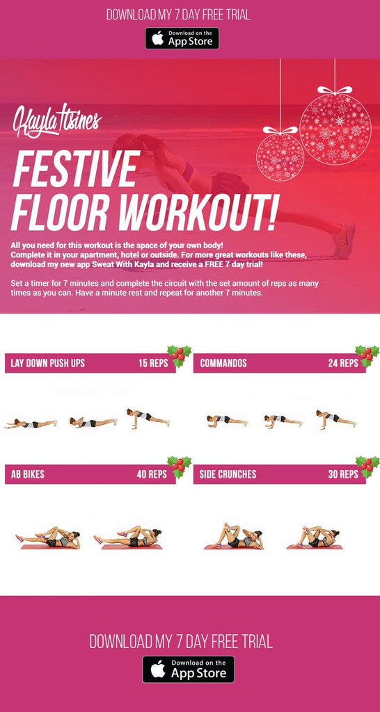    Festive Floor Workout