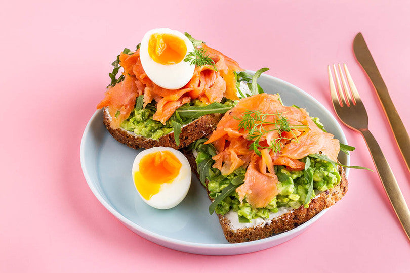    Smoked Salmon & Bean Smash Bruschetta